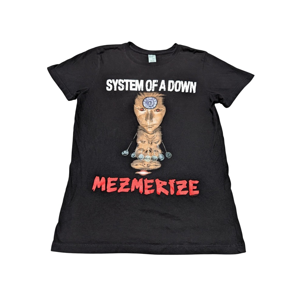 Pacific System Of A Down Men S Black Mezmerize Graphic Tee Band Shirt Alt Metal